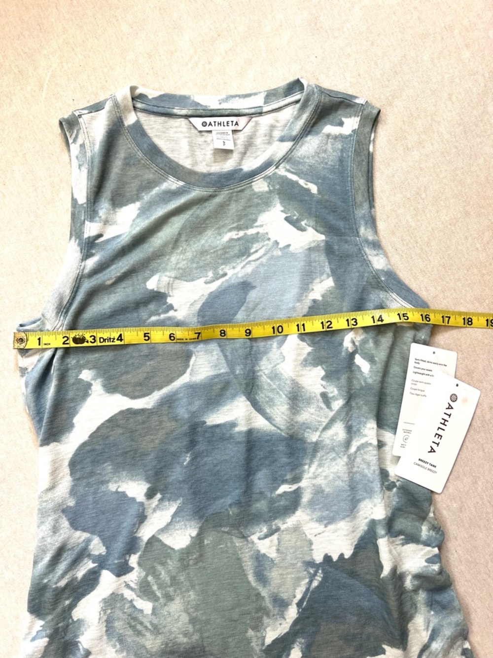 Athleta Teal and Light Blue Breezy Tank - Picture 7 of 7